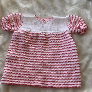 Acrylic fashion formal baby girl dress 6 months